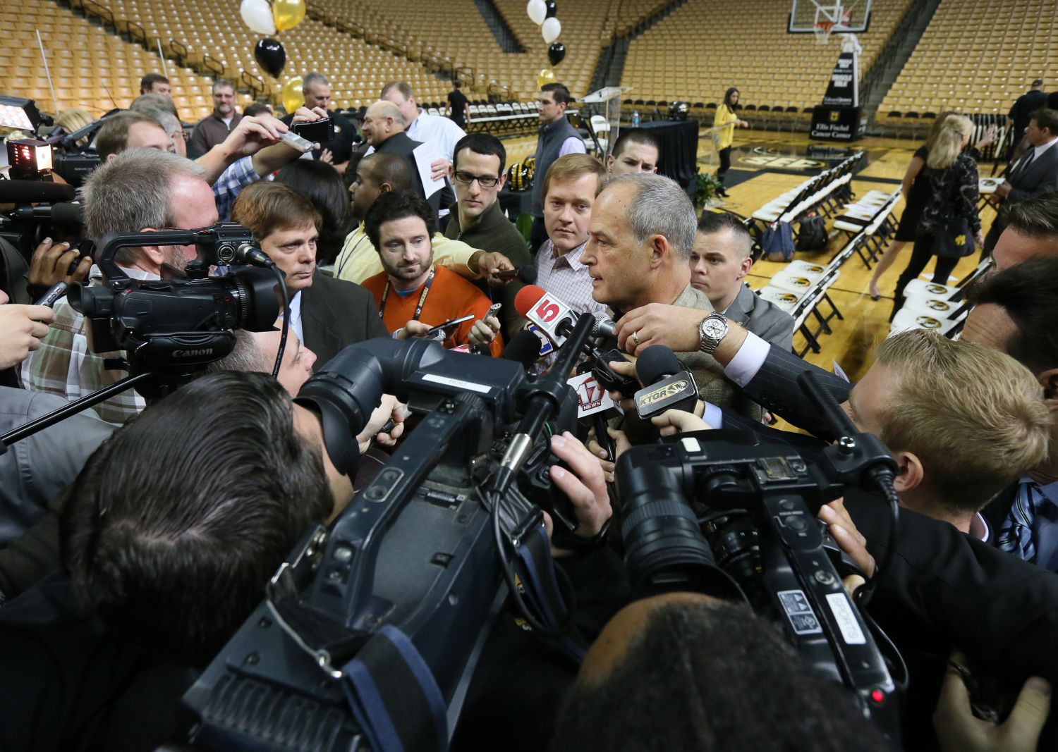 Missouri introduces football coach Barry Odom